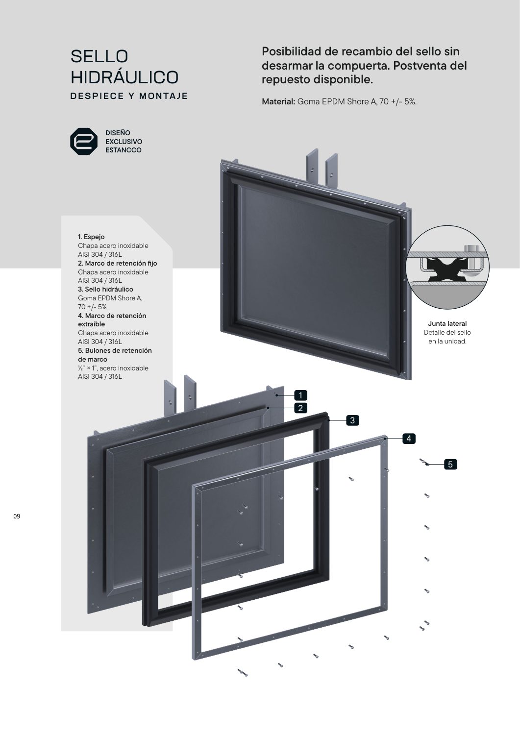 Sello hidráulico