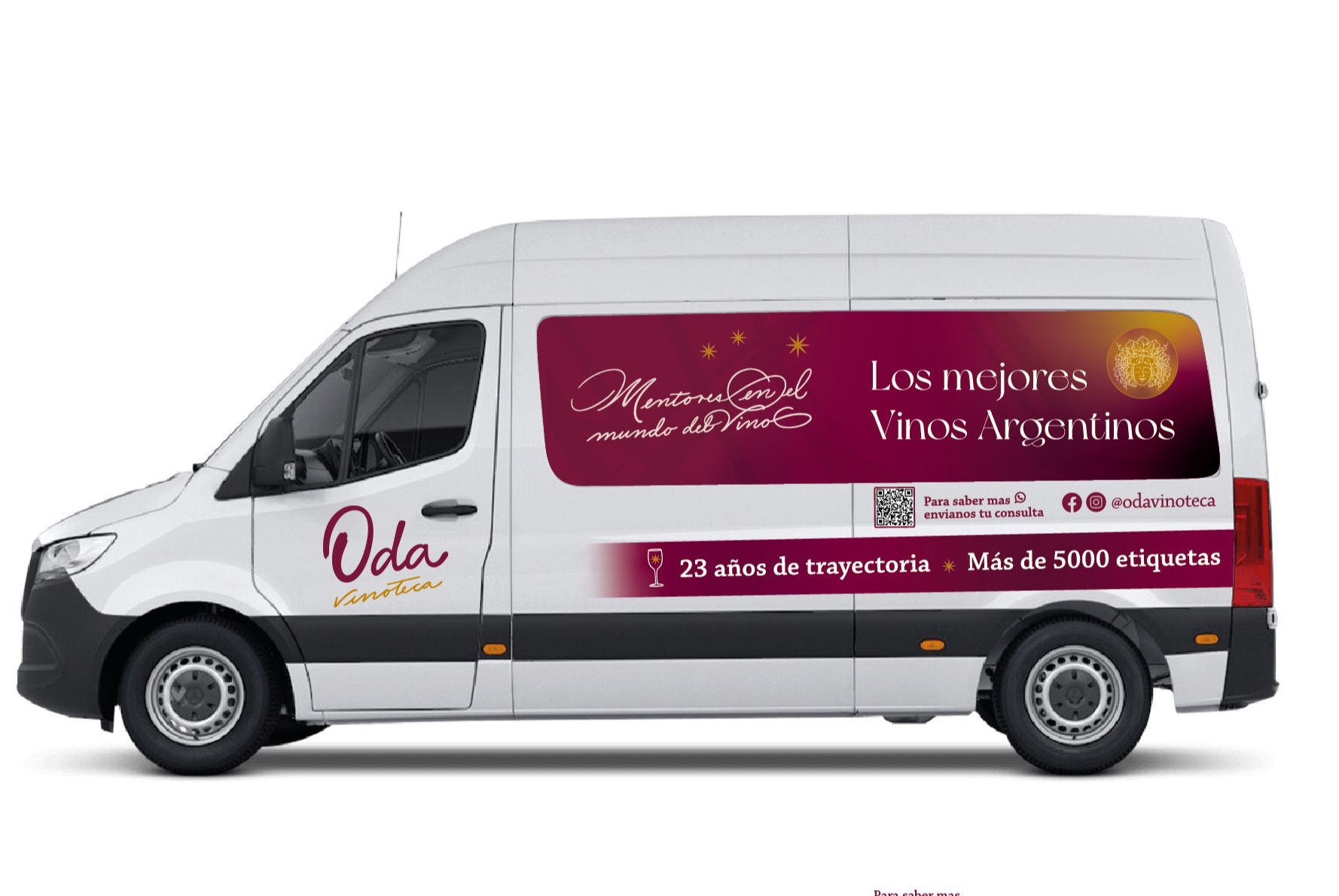Sprinter de ODA ploteada con la marca