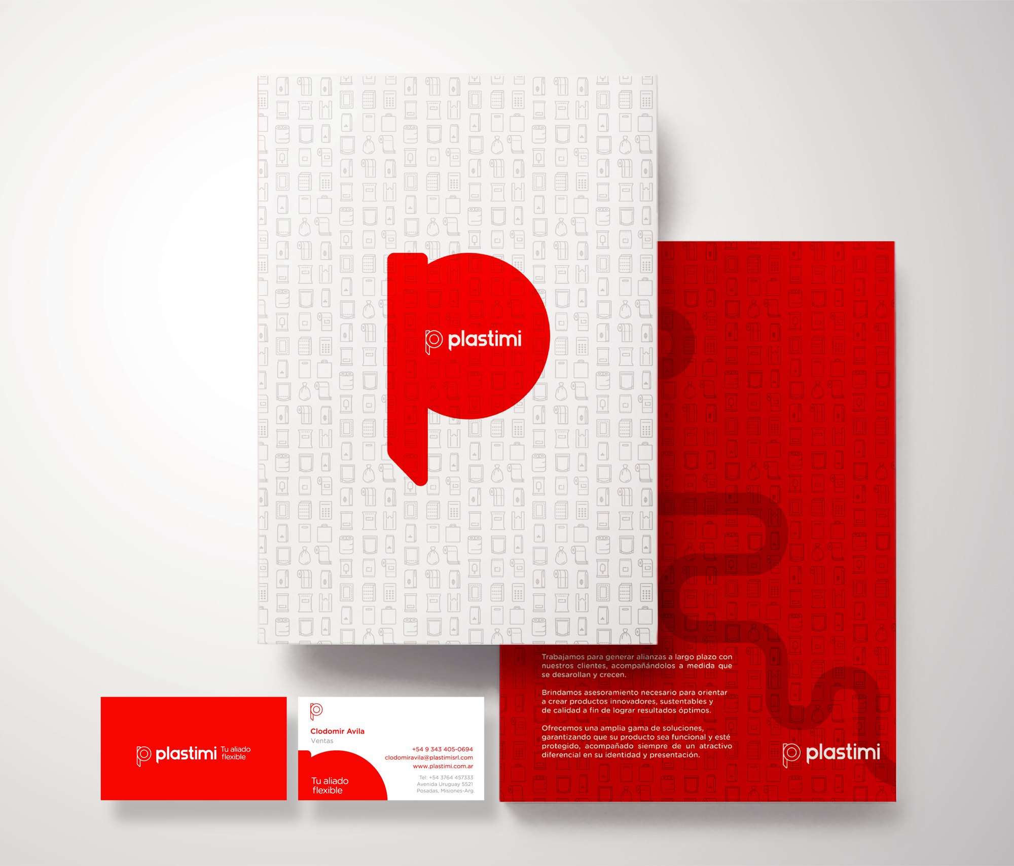 Papelería institucional de Plastimi